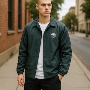 MEN'S VANS Gorpcore TORREY JACKET GREEN Rain Insulated Medium